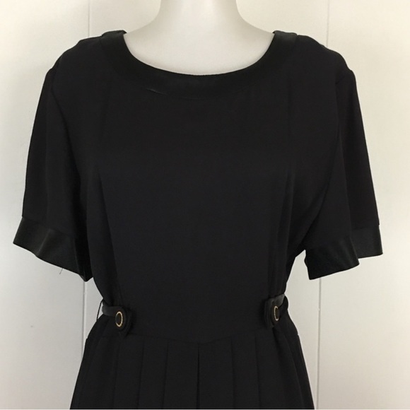 Vintage jumpsuit 80s 90s retro VTG EUC black tieback medium small full length - Picture 8 of 14